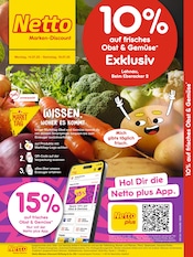 Aktueller Netto Marken-Discount Lahnau Prospekt "10% auf Obst & Gemüse" mit 2 Seiten