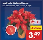 Aktuelle Pflanzen Angebote bei Netto Marken-Discount in Aachen Aktuelles geglitterter Weihnachtsstern Angebot bei Netto Marken-Discount in Aachen ab 3,49 €