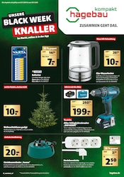 Aktueller hagebau kompakt Baumarkt Prospekt in Bad Wildungen und Umgebung, "UNSERE BLACK WEEK KNALLER" mit 12 Seiten, 23.11.2024 - 30.11.2024