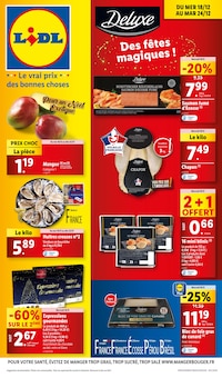 Prospectus Lidl de la semaine "Des fêtes magiques !" avec 1 pages, valide du 18/12/2024 au 24/12/2024 pour Marmoutier et alentours