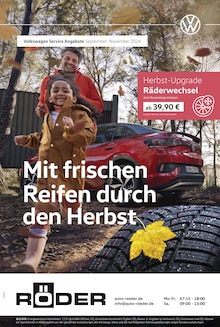 Volkswagen Prospekt Mit frischen Reifen durch den Herbst mit  Seite in Dinslaken und Umgebung