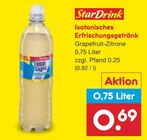 Isotonisches Erfrischungsgetränk Grapefruit-Zitrone von StarDrink im aktuellen Netto Marken-Discount Prospekt