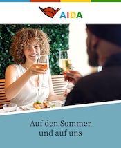 Aktueller AIDA Reise Prospekt in Zell und Umgebung, "Auf den Sommer und auf uns" mit 1 Seite, 01.08.2025 - 31.08.2025