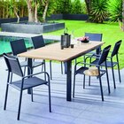 Table Balito en acacia blanchi et aluminium 6 - 8 personnes à Castorama dans Labastide-Cézéracq Table Balito en acacia blanchi et aluminium 6 - 8 personnes à Castorama dans Labastide-Cézéracq