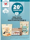 Promo 20% versés sur tout le petfood haute nutrition U à  dans le catalogue Super U à Plestin-les-Grèves