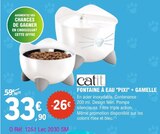 Fontaine à eau 'pixi' + gamelle - CATIT dans le catalogue E.Leclerc