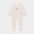 Pyjama dors-bien avec effet velours creme bébé en promo chez La Halle Pyjama dors-bien avec effet velours creme bébé dans le catalogue La Halle