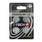 Piles miniatures CR2032  CRF I-TECH+ - CARREFOUR en promo chez Carrefour Market Saint-Étienne à 4,19 €