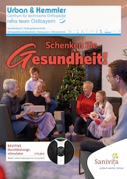 Aktueller Sanitätshaus Urban & Kemmler Prospekt, "Schenken Sie Gesundheit!", mit Angeboten der Woche, gültig von 13.11.2024 bis 13.11.2024