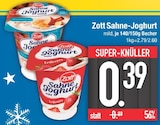 Sahne-Joghurt Angebote von Zott bei EDEKA Straubing für 0,39 €