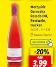 Aktuelle Wein Angebote bei Lidl in Wuppertal Aktuelles Mezquiriz Garnacha Rosado DO, Roséwein, trocken Angebot bei Lidl in Wuppertal ab 3,99 €