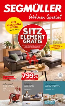 Aktueller Segmüller Prospekt (Brühl, Rhein-Neckar-Kreis, 18 Seiten zum blättern Segmüller Prospekt Segmüller Wohnen Spezial mit 18 Seiten