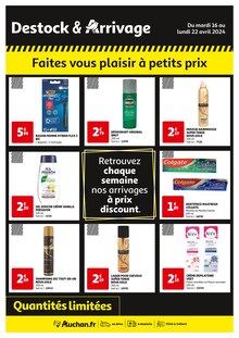 Prospectus Auchan Hypermarché de la semaine "Faites vous plaisir à petits prix" avec 1 pages, valide du 16/04/2024 au 22/04/2024 pour Chambray-lès-Tours et alentours
