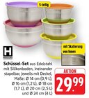 Schüssel-Set aus Edelstahl Angebote von Hensslers bei E center Reutlingen für 29,99 €
