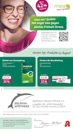 mea - meine apotheke Prospekt für Düsseldorf: "Unsere August-Angebote", 4 Seiten, 01.08.2025 - 31.08.2025