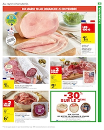 Prix et réduction Saucisson dans le prospectus Carrefour Market en cours Offre Saucisson dans le catalogue Carrefour Market du moment à la page 17