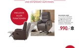 Aktuelles RELAXSESSEL LEDER Angebot bei Polstermöbel Fischer in Nürnberg ab 990,00 €