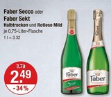 Faber Secco oder Faber Sekt von Faber im aktuellen V-Markt Prospekt für 2,49 €