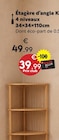 Promo Étagère d’angle Kord à 39,99 € dans le catalogue Maxi Bazar à Herblay