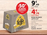Bière blonde 6.6° - LEFFE en promo chez Super U Paris à 4,74 €