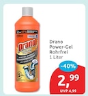 Power-Gel Rohrfrei von Drano für 2,99 € bei budni im Angebot Power-Gel Rohrfrei von Drano im aktuellen budni Prospekt
