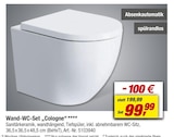 Wand-WC-Set „Cologne“ bei toom Baumarkt im Hamm Prospekt für 99,99 €