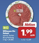 Bio Salami im Angebot bei combi in Detmold Bio Salami Angebote von Wiltmann bei combi Detmold für 1,99 €