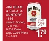 Aktuelle Jim Beam Angebote bei E center in Düsseldorf Aktuelles Jim Beam & Cola o. Suntory Angebot bei E center in Düsseldorf ab 1,79 €