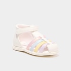 Sandales à scratchs semelle souple multicolore bébé fille dans le catalogue La Halle