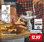 Manueller Fleischwolf Angebote von LIVARNO home bei Lidl Chemnitz für 12,99 €