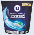 Tablettes vaisselle excellium - U en promo chez Super U Valence à 3,95 €