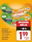 Geflügel-Fleischwurst von Wiesenhof im aktuellen E center Prospekt
