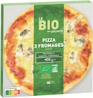 Pizza 3 fromages bio - PICARD en promo chez Picard Pizza 3 fromages bio - PICARD dans le catalogue Picard