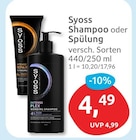 Shampoo von Syoss für 4,49 € bei budni im Angebot Shampoo von Syoss im aktuellen budni Prospekt