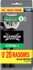 70% CAGNOTTÉS<BR>SUR VOTRE COMPTE<CAGNOTTE> SUR LES RASOIRS WILKINSON (HORS LAMES) - WILKINSON dans le catalogue Auchan Hypermarché