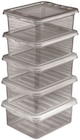 Aufbewahrungsboxen CLEAR 5er-Packung Angebote von keeeper bei Penny Magdeburg für 6,99 €