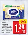 Feuchtes Toilettenpapier von Tempo für 1,29 € bei EDEKA im Angebot Feuchtes Toilettenpapier von Tempo im aktuellen EDEKA Prospekt