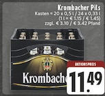 Pils im Angebot bei E center in Herten Pils Angebote von Krombacher bei E center Herten für 11,49 €