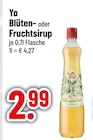 Blüten- oder Fruchtsirup von Yo im aktuellen Trinkgut Prospekt für 2,99 €
