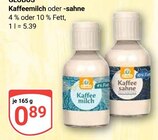 Kaffeemilch im Angebot bei GLOBUS in Viersen Kaffeemilch Angebote von GLOBUS bei GLOBUS Viersen für 0,89 €