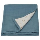 Babydecke blau/weiß Punkte Angebote von GULDVÄVARE bei IKEA Chemnitz für 12,99 €