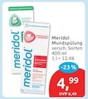 Mundspülung von Meridol für 4,99 € bei budni im Angebot Mundspülung von Meridol im aktuellen budni Prospekt