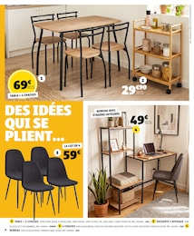 Prix et réduction Bureau dans le prospectus Gifi en cours Offre Bureau dans le catalogue Gifi du moment à la page 4
