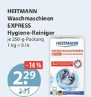 Waschmaschinen EXPRESS Hygiene-Reiniger von HEITMANN im aktuellen V-Markt Prospekt für 2,29 €