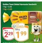 Dinkel Harmonie Sandwich Angebote von Golden Toast bei GLOBUS Kerpen für 1,99 €