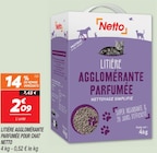 Litière Agglomérante Parfumée - Netto - Netto Litière Agglomérante Parfumée - Netto à 2,09 € dans le catalogue Netto