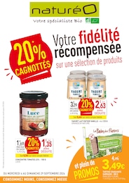 NaturéO Catalogue " Votre fidélité récompensée", 12 pages, Mozé-sur-Louet,  04/09/2024 - 29/09/2024