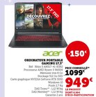 Ordinateur portable gaming 17,3" - acer en promo chez Hyper U Périgueux à 949,00 €