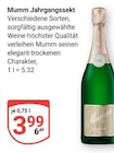 Jahrgangssekt im Angebot bei GLOBUS in Rüsselsheim Jahrgangssekt Angebote von Mumm bei GLOBUS Rüsselsheim für 3,99 €