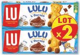 Gateaux moelleux fourres - LULU L'OURSON LU en promo chez Super U Antibes à 1,26 €